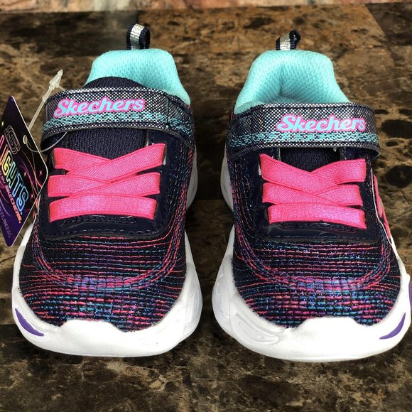 Skechers S Lights Shimmer Beams Sparkle light up - Picture 11 of 17